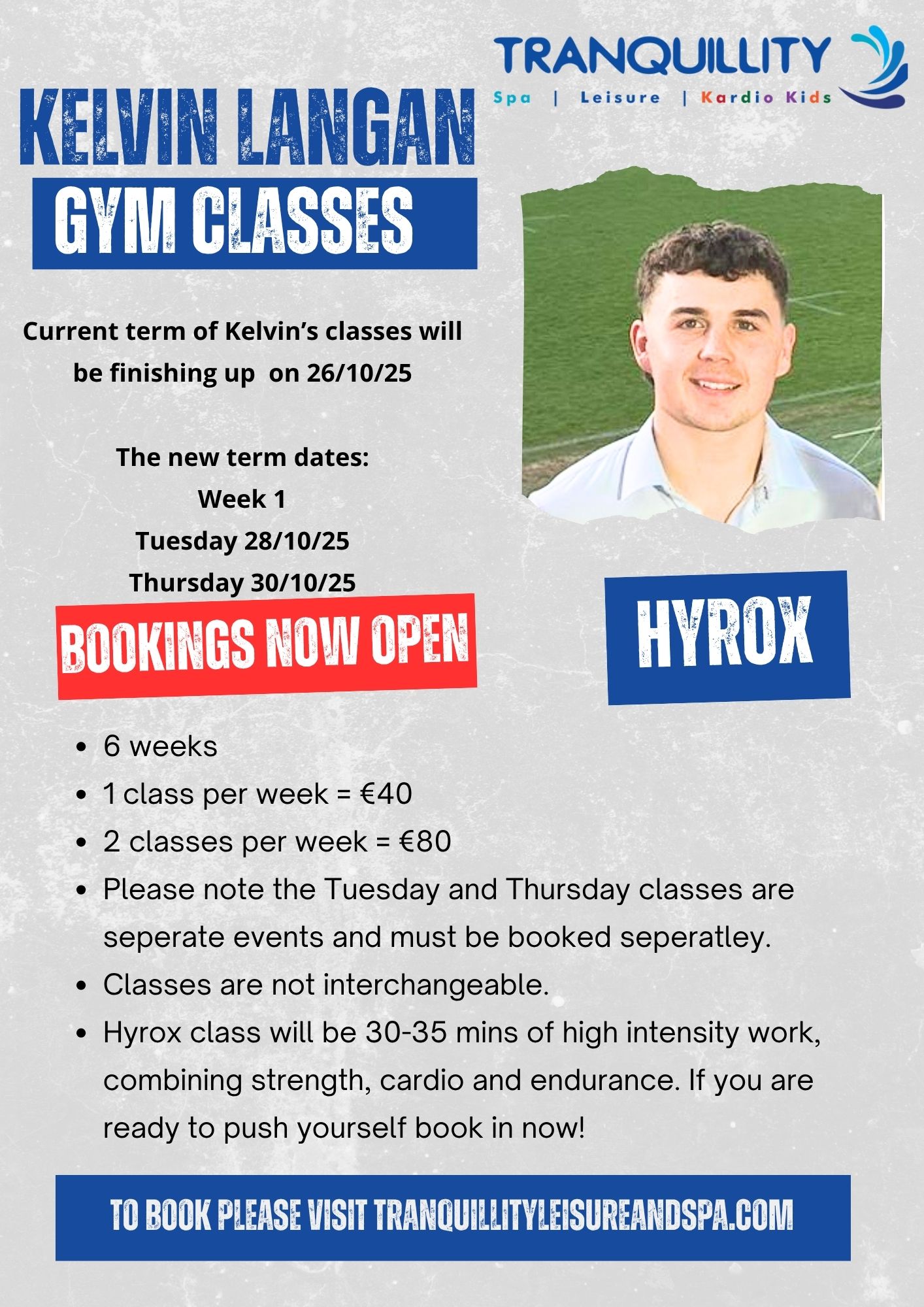 Blue and Black Modern Grunge Gym and Fitness Membership Package Flyer (1)