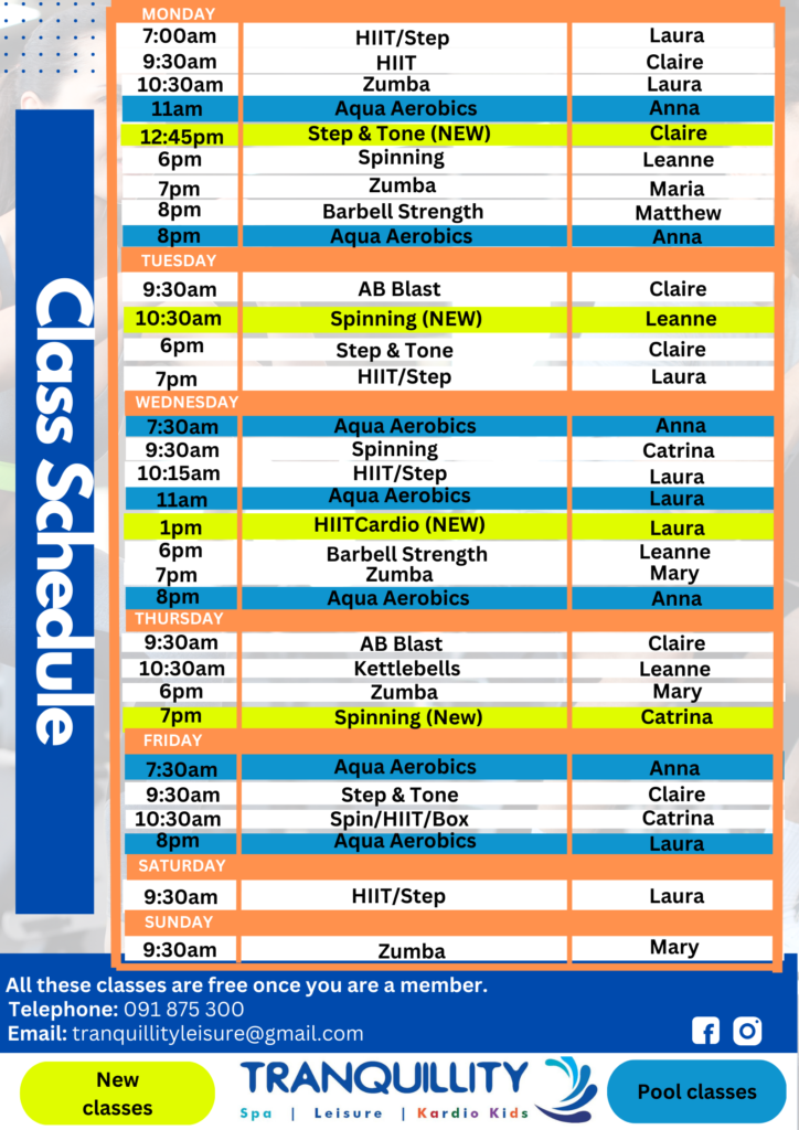 Free Classes Timetable (2)
