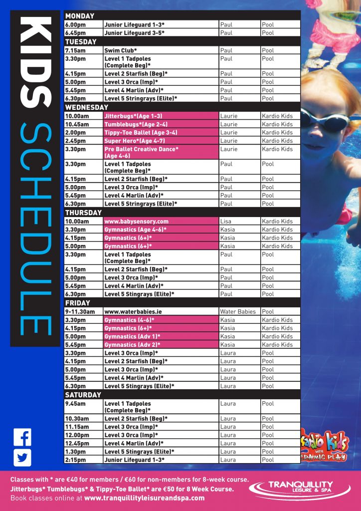 Junior Class Schedule Junior Class Schedule
